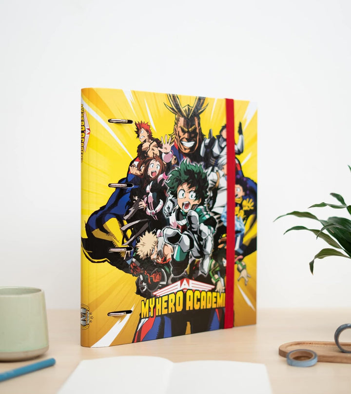 Grupo Erik My Hero Academia 4 Ring Binder - Premium A4 Folders Ring Binder