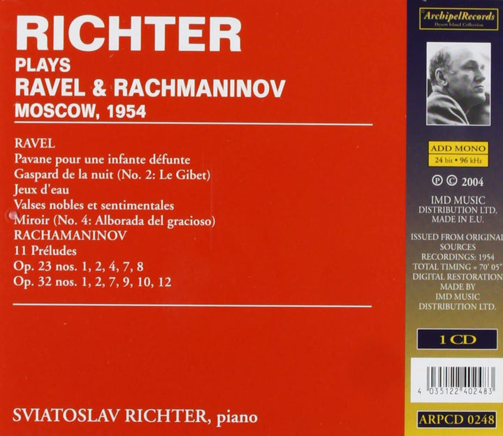 Richter - Richter spielt Ravel [Audio-CD]