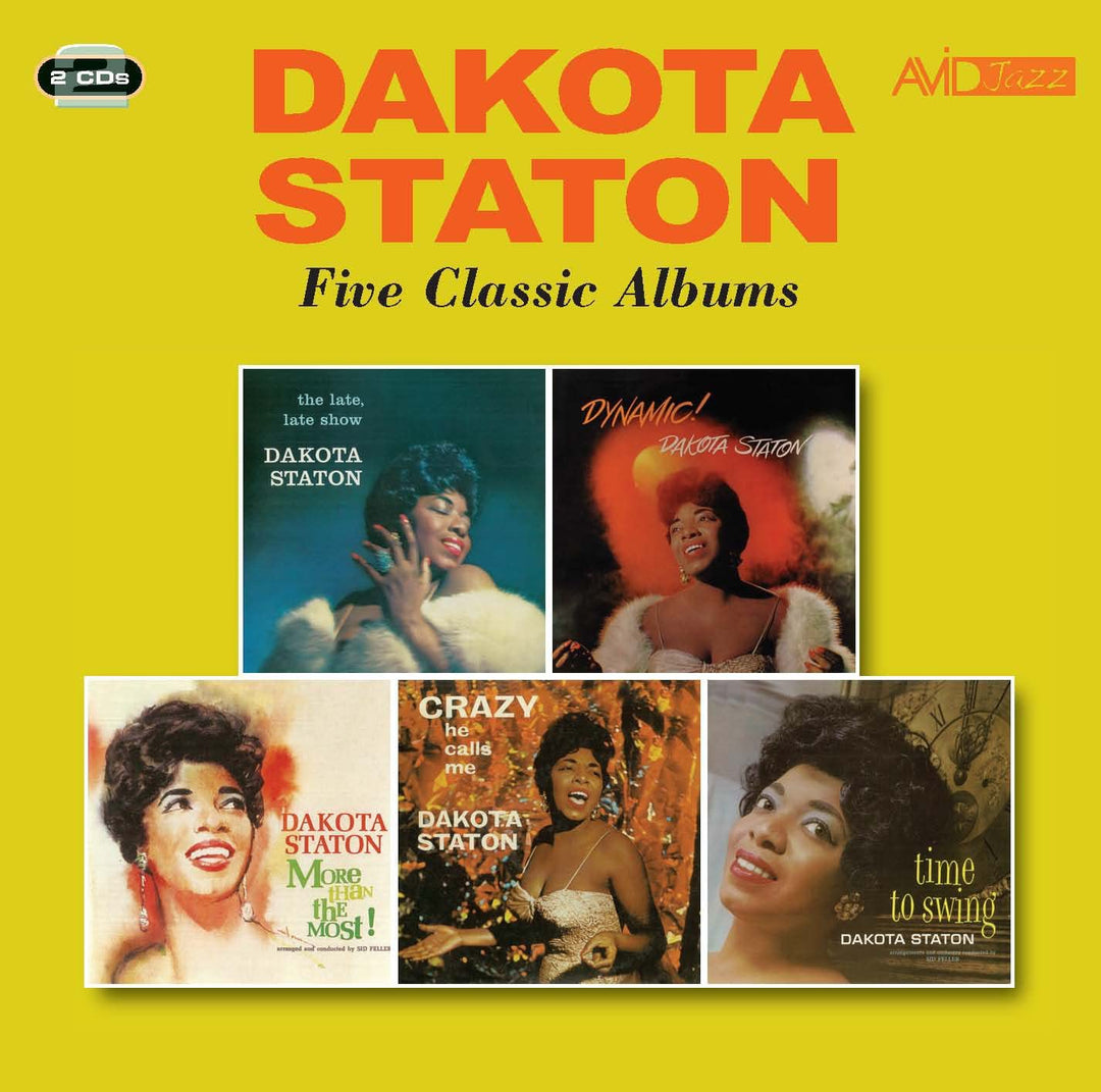 Fünf klassische Alben (The Late Late Show / Dynamic! / More Than The Most! / Crazy He Calls Me / Time To Swing) – Dakota Staton [Audio-CD]