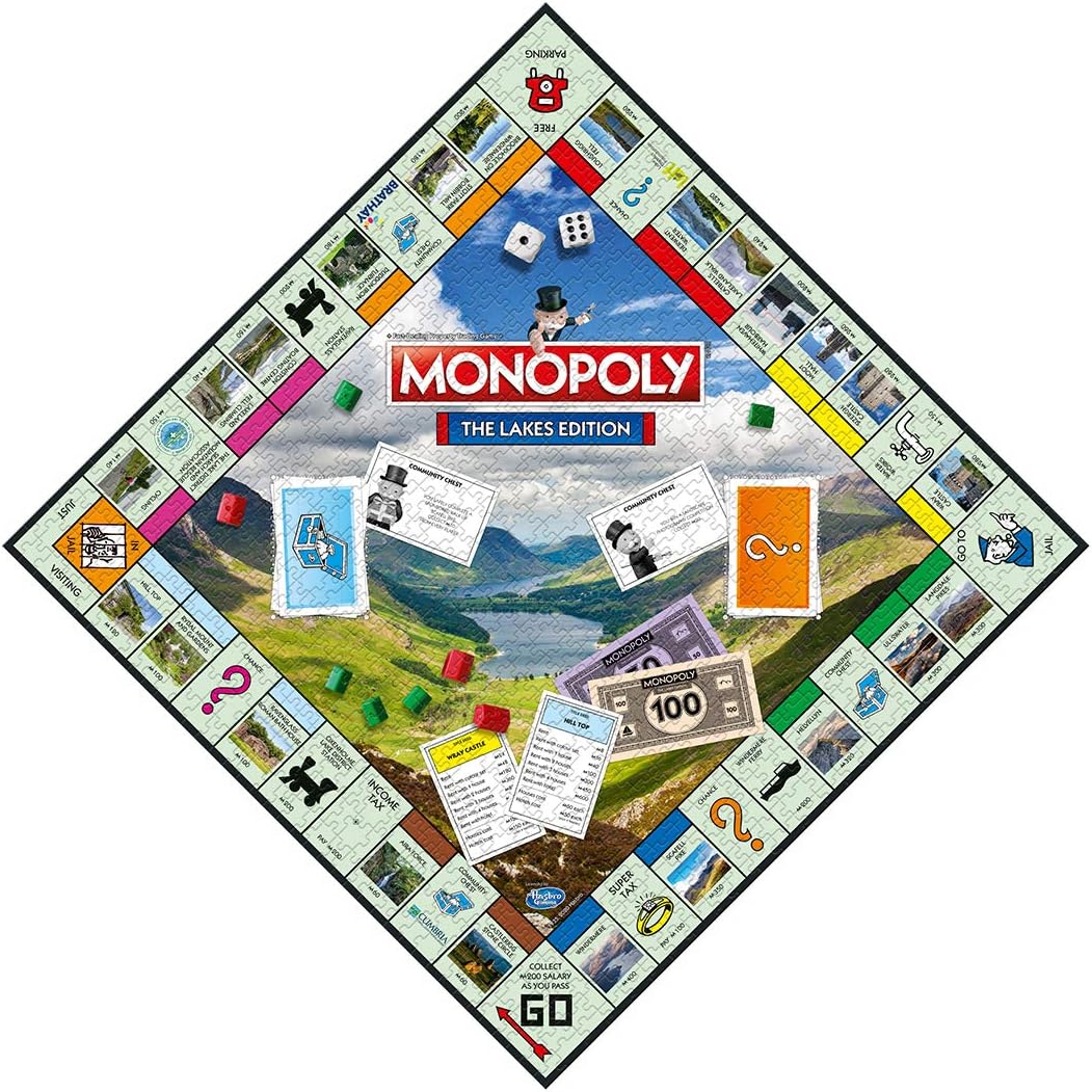 Das Lakes Monopoly 1000-teiliges Puzzlespiel