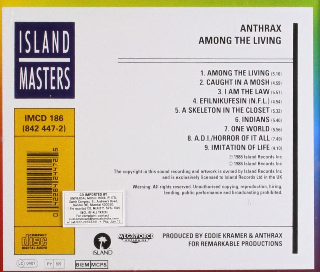 Anthrax – Among The Living [Audio-CD]