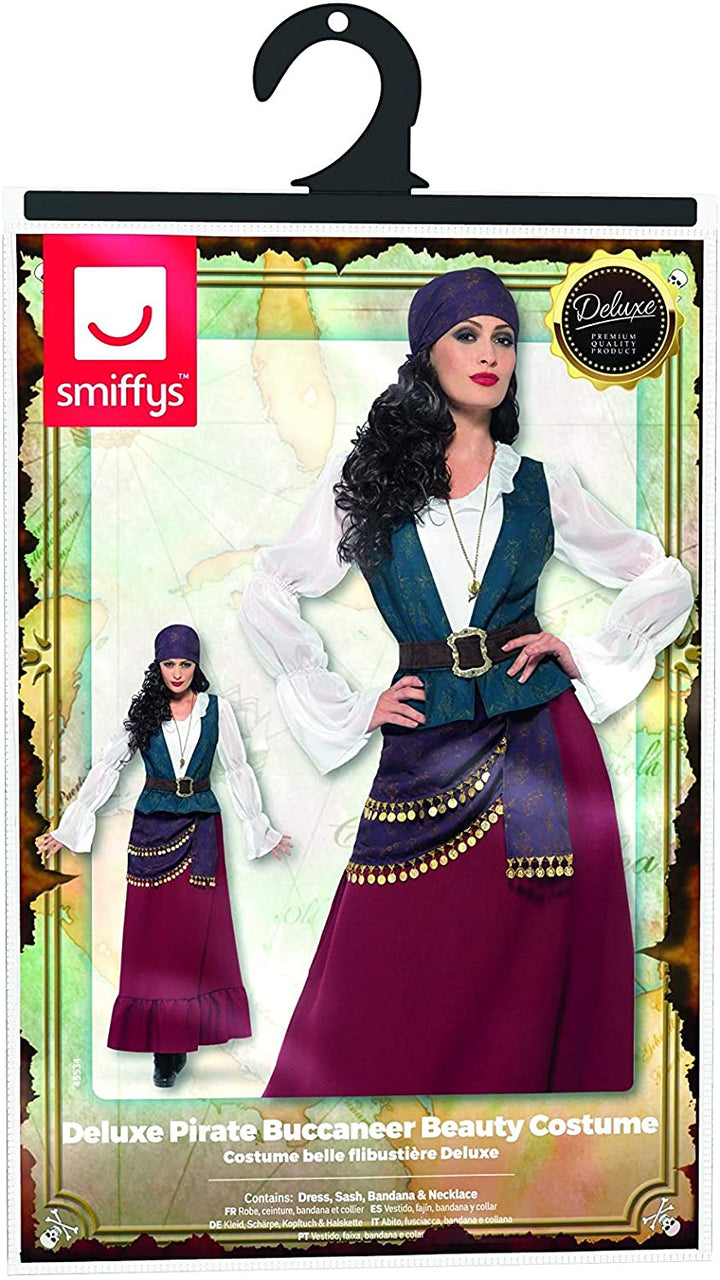 Smiffys Deluxe Pirate Buccaneer Beauty CostumeL - UK Size 16-18