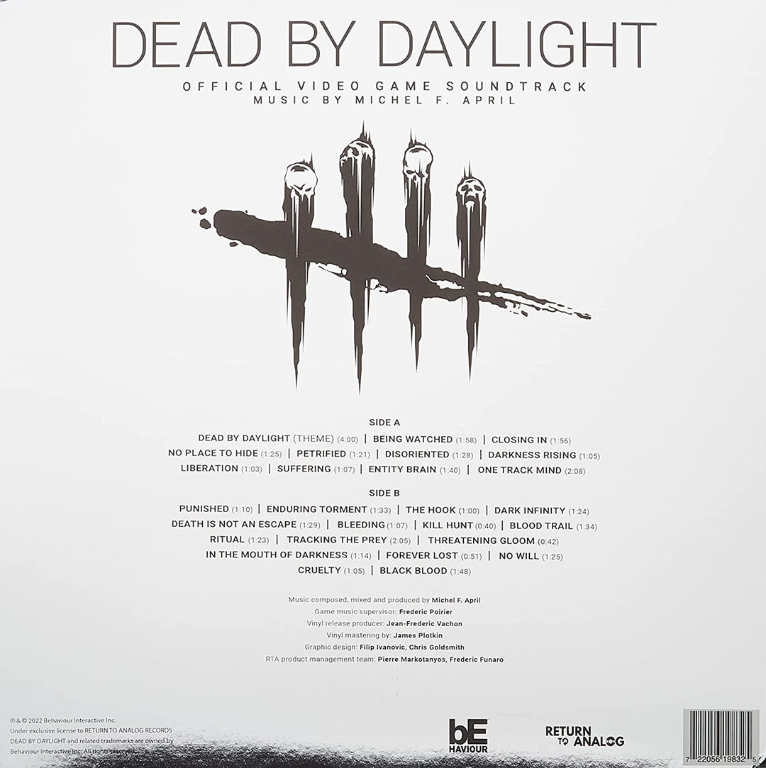 Dead By Daylight (Original Soundtrack) – Schwarzes Vinyl mit Silberfoliencover [VINYL]