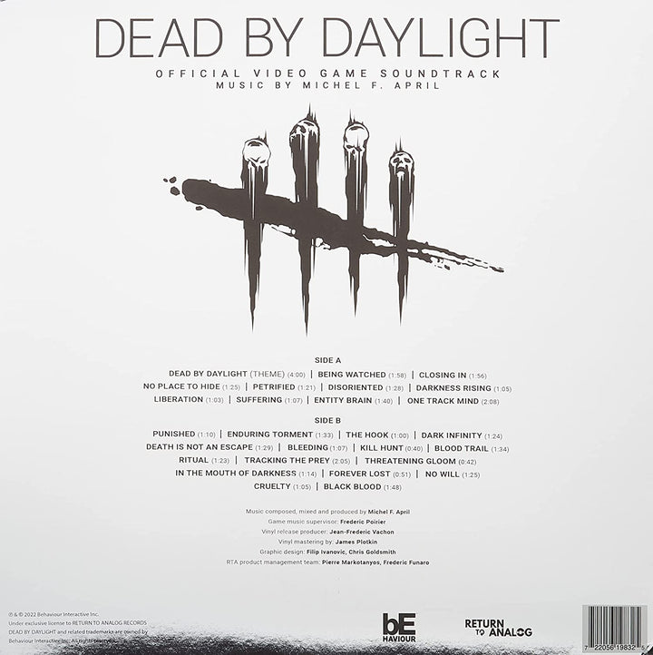 Dead By Daylight (Original Soundtrack) – Schwarzes Vinyl mit Silberfoliencover [VINYL]