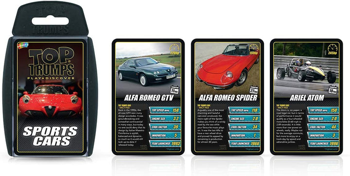 Sportwagen Top Trumps Kartenspiel