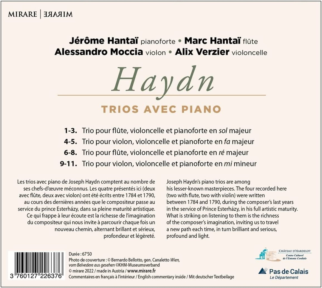 Hantai,Jerome – Haydn: Trios mit Klavier [Audio-CD]