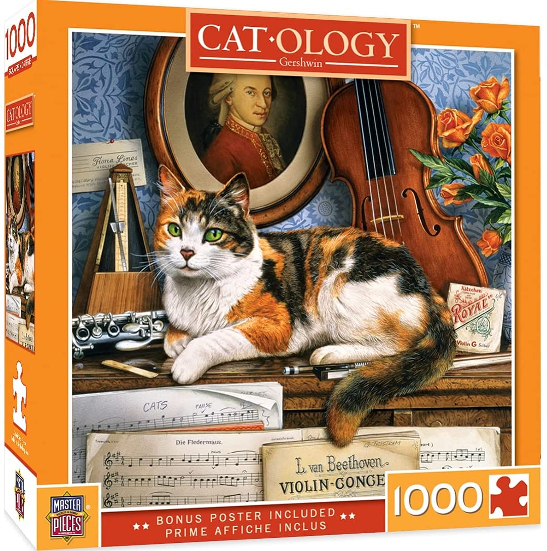 MasterPieces 71761 Gerschwin Cat-O-Logy Puzzle, 1000-Piece