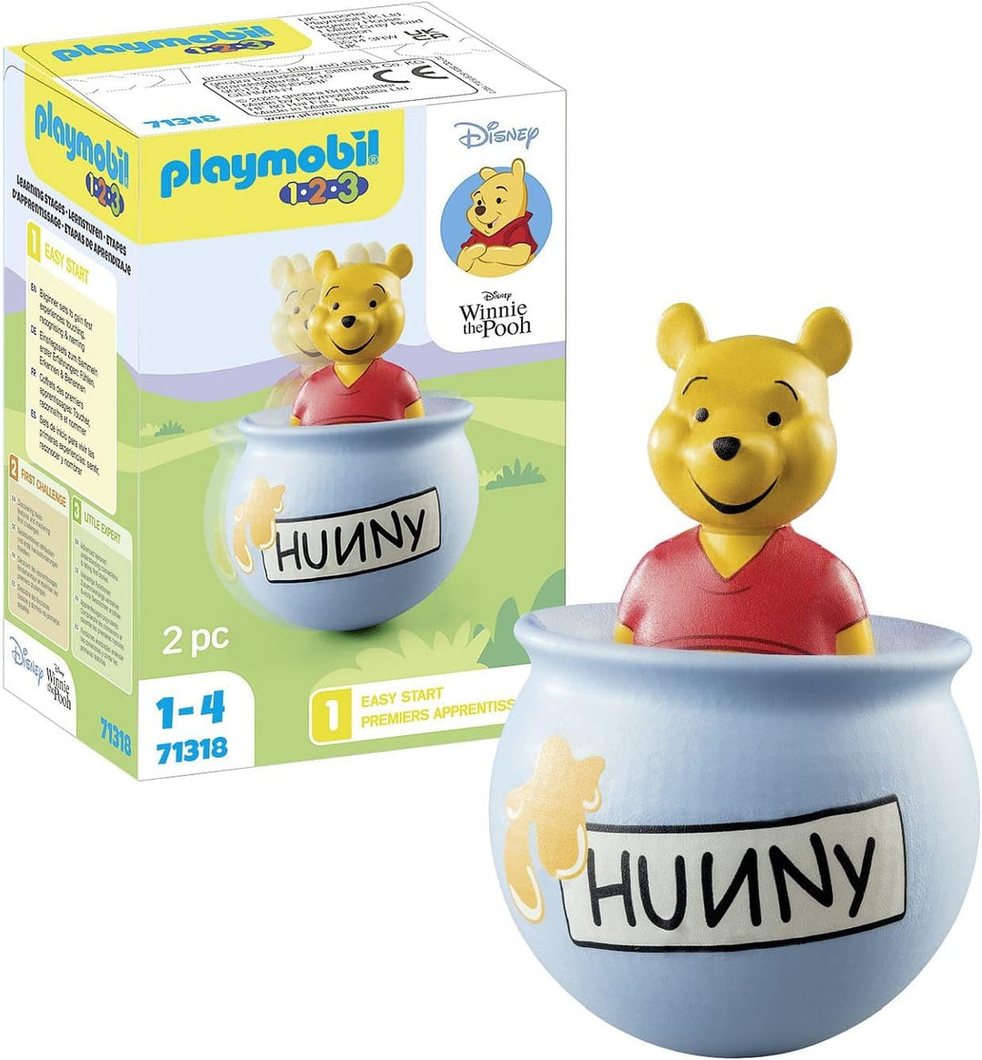 Playmobil 71318 1.2.3 &amp; Disney: Winnie's Counter Balance Honey Pot, Disney, Disn