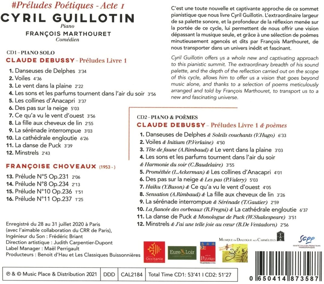 Cyril Guillotin - Préludes Poétiques - Acte 1 [Audio CD]