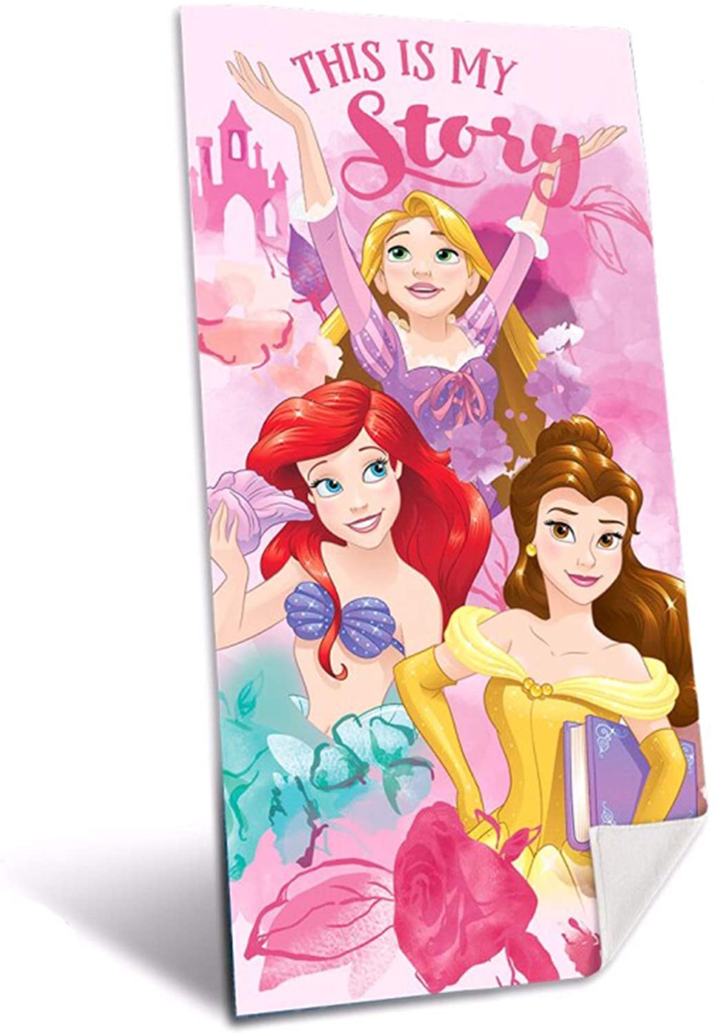 Princesses Cotton Reference KD Beach Wash Face Towels Home Textiles Unisex Adult, Multicolour (Multicoloured), Single