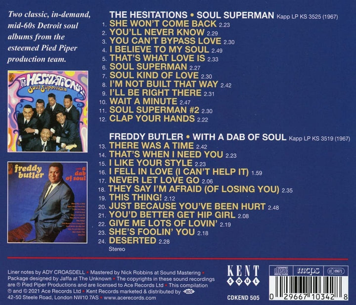 The Hesitations – Soul Superman / A Dab Of Soul [Audio CD]