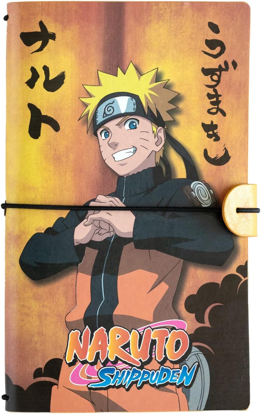 Grupo Erik Naruto Travel Journal | PU Leather Journal Notebook | Diary Journal