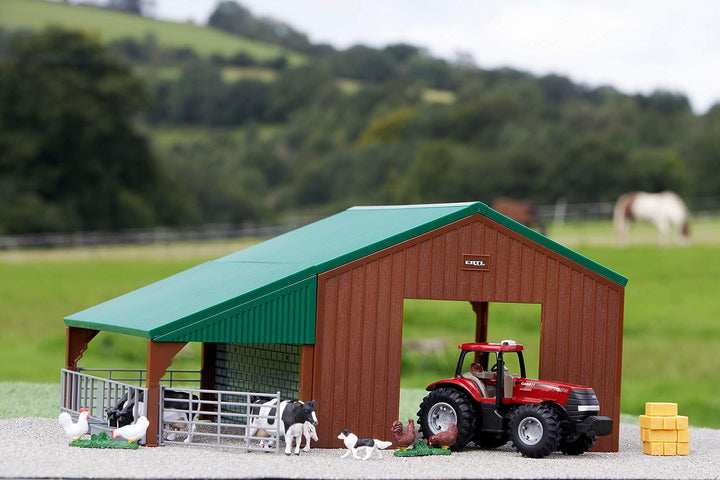 Britains 1:32 Bauset mit Koffer, Spielzeugtraktor, Bauernhof-Set zum Sammeln, geeignet