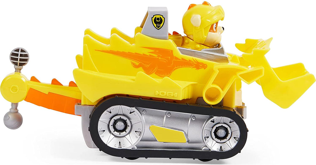 PAW PATROL 6063587, Rescue Knights Rubble-Transformationsauto mit Sammler-Akti