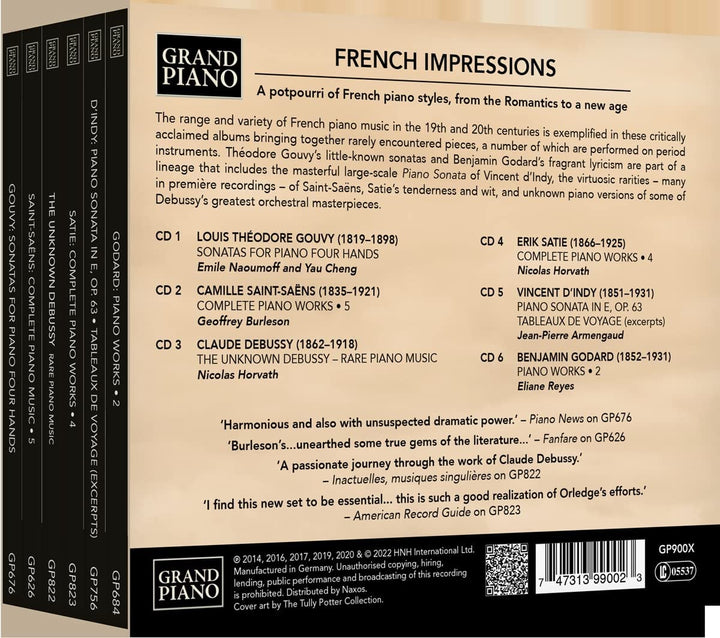 Französische Impressionen [Emile Naoumoff; Yau Cheng; Geoffrey Burleson; Nicolas Horvat [Audio-CD]