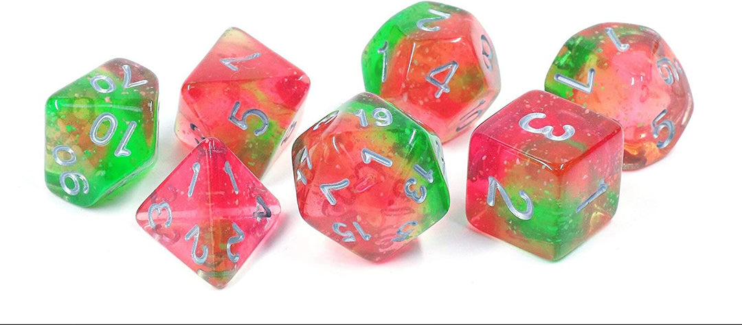 Lotus Glowworms 7-Set Glow in The Dark Dice