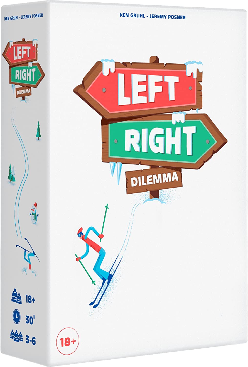 Links-Rechts-Dilemma-Partyspiel | Urkomisches Spiel für den Spieleabend | Kooperatives Brettspiel