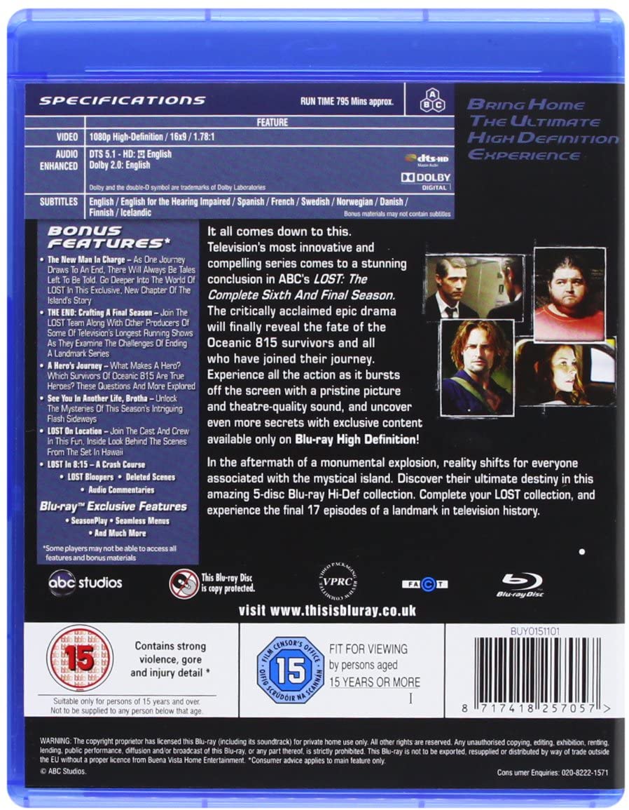 Lost – Die komplette Staffel 1–6 – Mystery [Blu-ray]