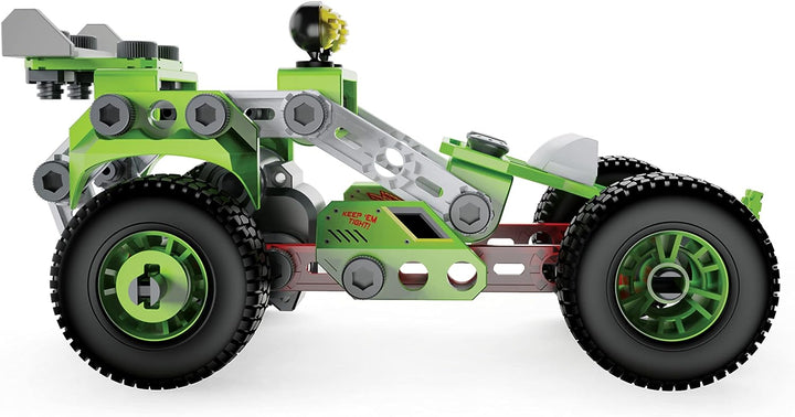 Meccano Junior, 3-in-1-Deluxe-Pull-Back-Buggy-STEAM-Modellbausatz für Kinder