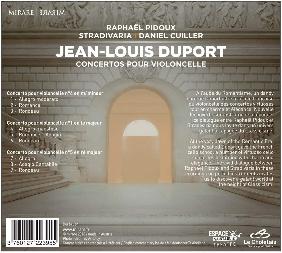 Duport, JL - Jean-Louis Duport: Concertos Pour Violoncelle [Audio CD]