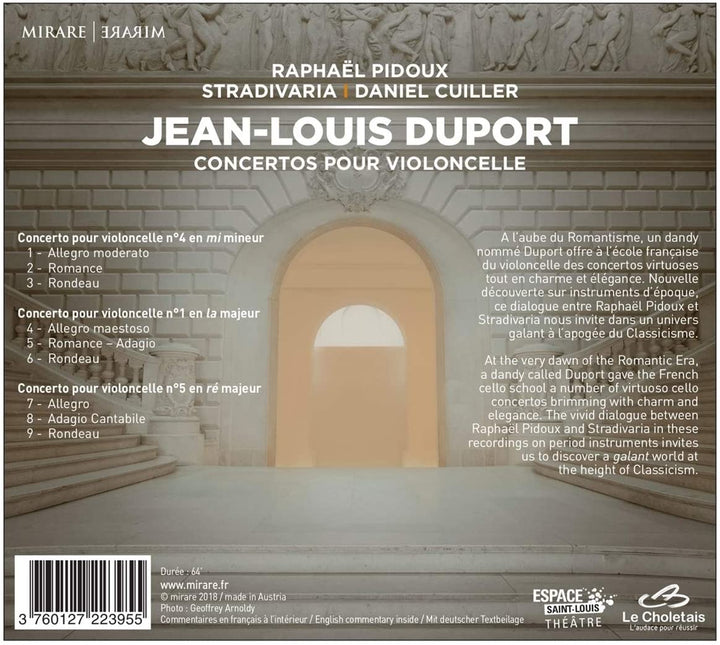 Duport, JL - Jean-Louis Duport: Concertos Pour Violoncelle [Audio CD]