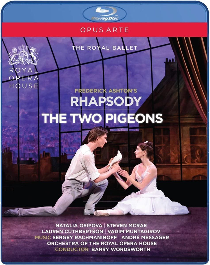 Ashton:Rhapsody [Natalia Osipova; Steven Mcrae; Lauren Cuthberton; Vadim Muntagirov; Orchestra of the Royal Opera House, Barry Wordsworth ] [Opus Arte: OABD7180D] [2016]  -[Blu-Ray]