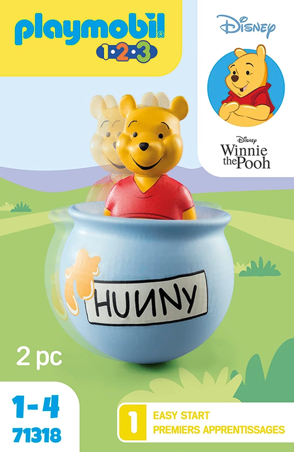 Playmobil 71318 1.2.3 &amp; Disney: Winnie's Counter Balance Honey Pot, Disney, Disn