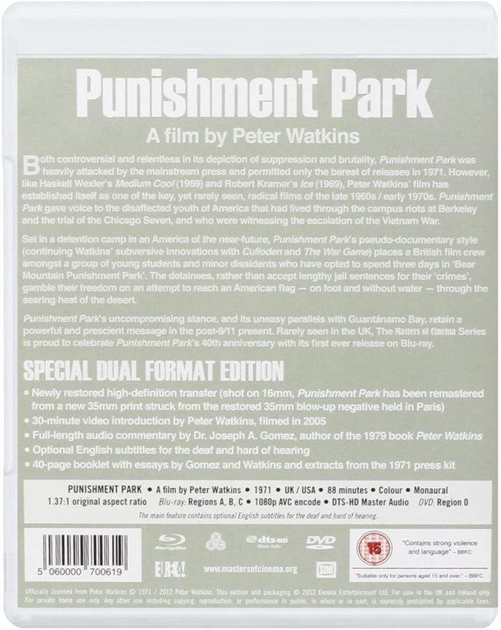 Punishment Park – Dual Format [Masters of Cinema] [1971] – Drama/Politik [Blu-ray]