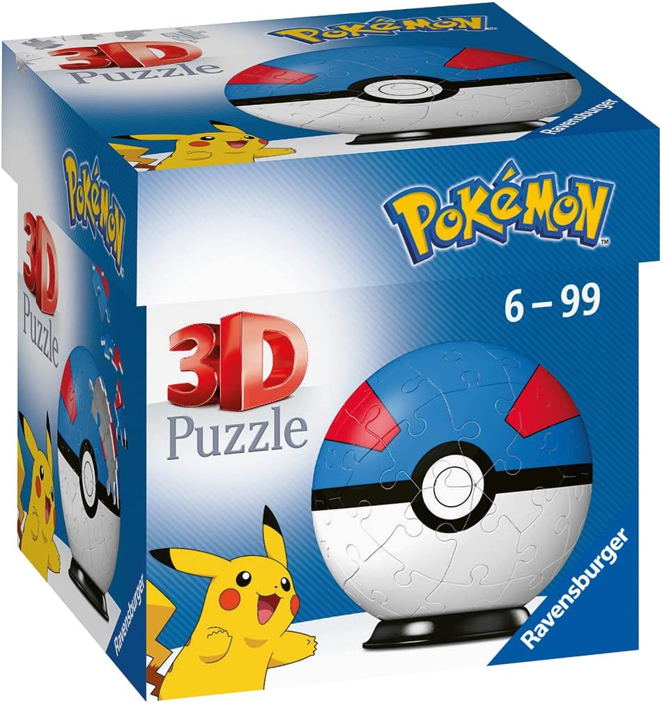 Ravensburger Pokemon Great Ball – 3D-Puzzleball für Kinder ab 6 Jahren