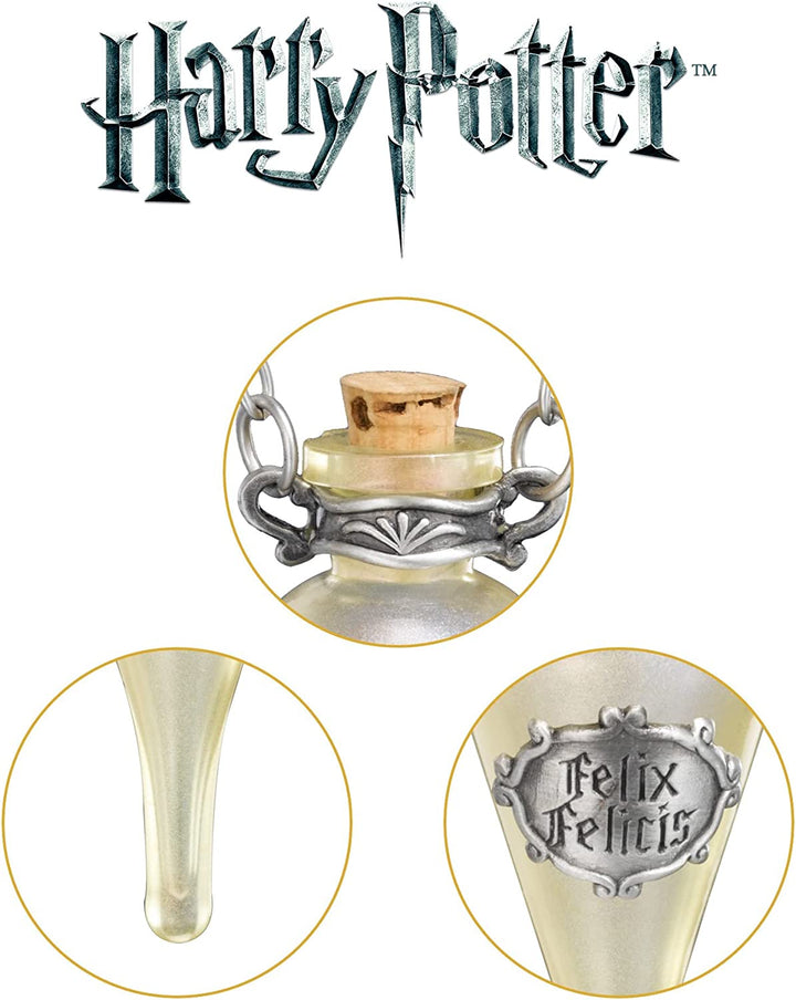 The Noble Collection Harry Potter Felix Felicis Anhänger und Display – inklusive 18-Zoll-Kette und Sammlerdisplay – offiziell lizenzierte Filmset-Filmreplik als Schmuckgeschenke