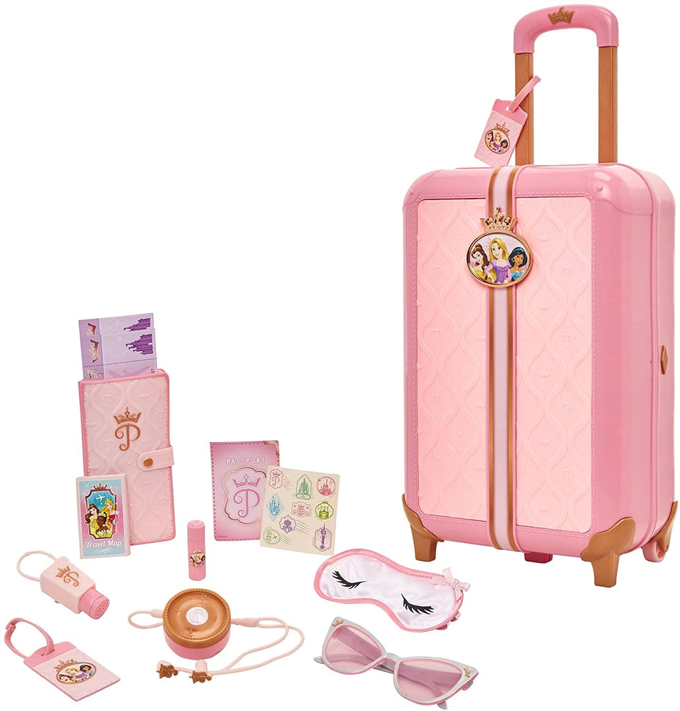 Disney Princess Travel Suitcase Play Set for Girls with Luggage Tag by Yachew