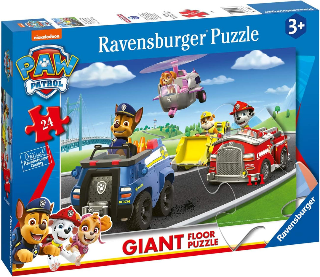 Ravensburger Paw Patrol-förmiges Riesen-Bodenpuzzle für Kinder ab 3 Jahren