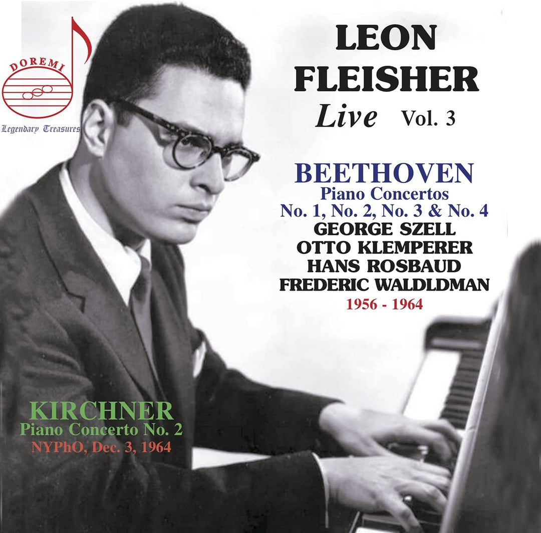 Leon Fleisher - Fleisher: Live, Vol. 3 [Leon Fleisher; New York Philharmonic Orchestra; Otto Klemperer; Leon Kirchner] [Doremi: DHR-8171/2] [Audio CD]