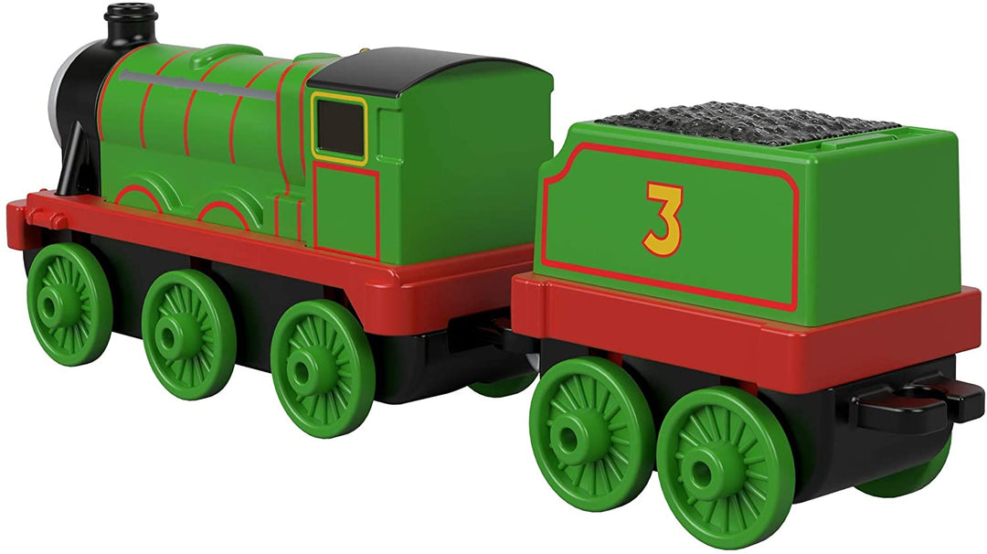 Thomas &amp; Friends Henry GDJ55, Thomas the Tank Engine &amp; Friends Trackmaster, große Druckguss-Lokomotive zum Mitschieben