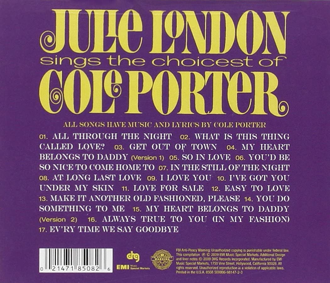 Julie London – Sings the Choicest of Cole Porter [Audio-CD]