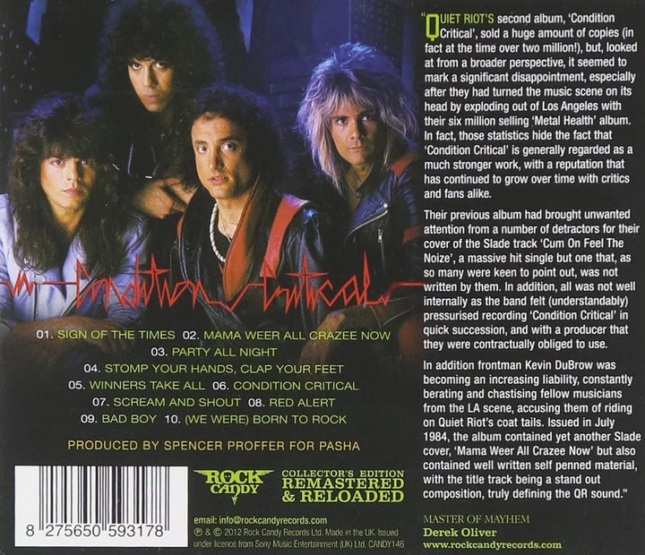 Quiet Riot - Condition Critical [Audio CD]