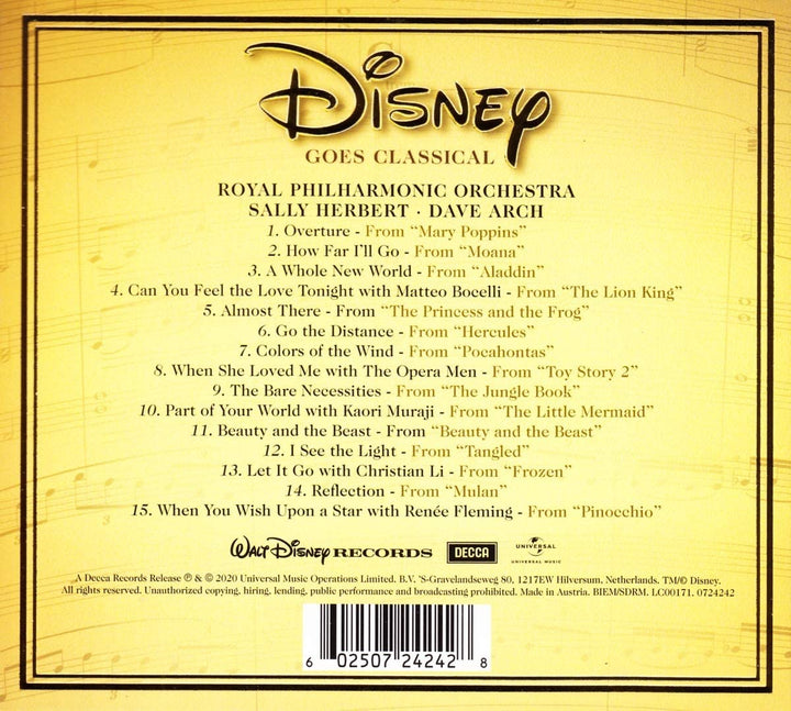 Royal Philharmonic Orchestra – Disney Goes Classical [Audio-CD]