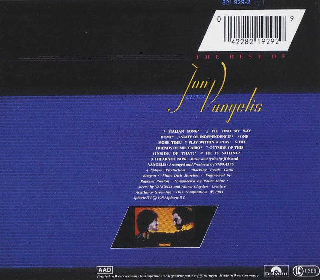 Das Beste von Jon &amp; Vangelis [Audio-CD]