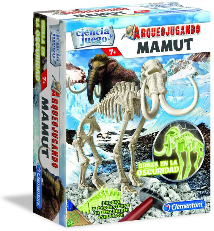 Ciencia y Juego Wissenschaft und Spiel – arqueojugando Mamut Fluorescent, Lernspiel (Clementoni 550272)