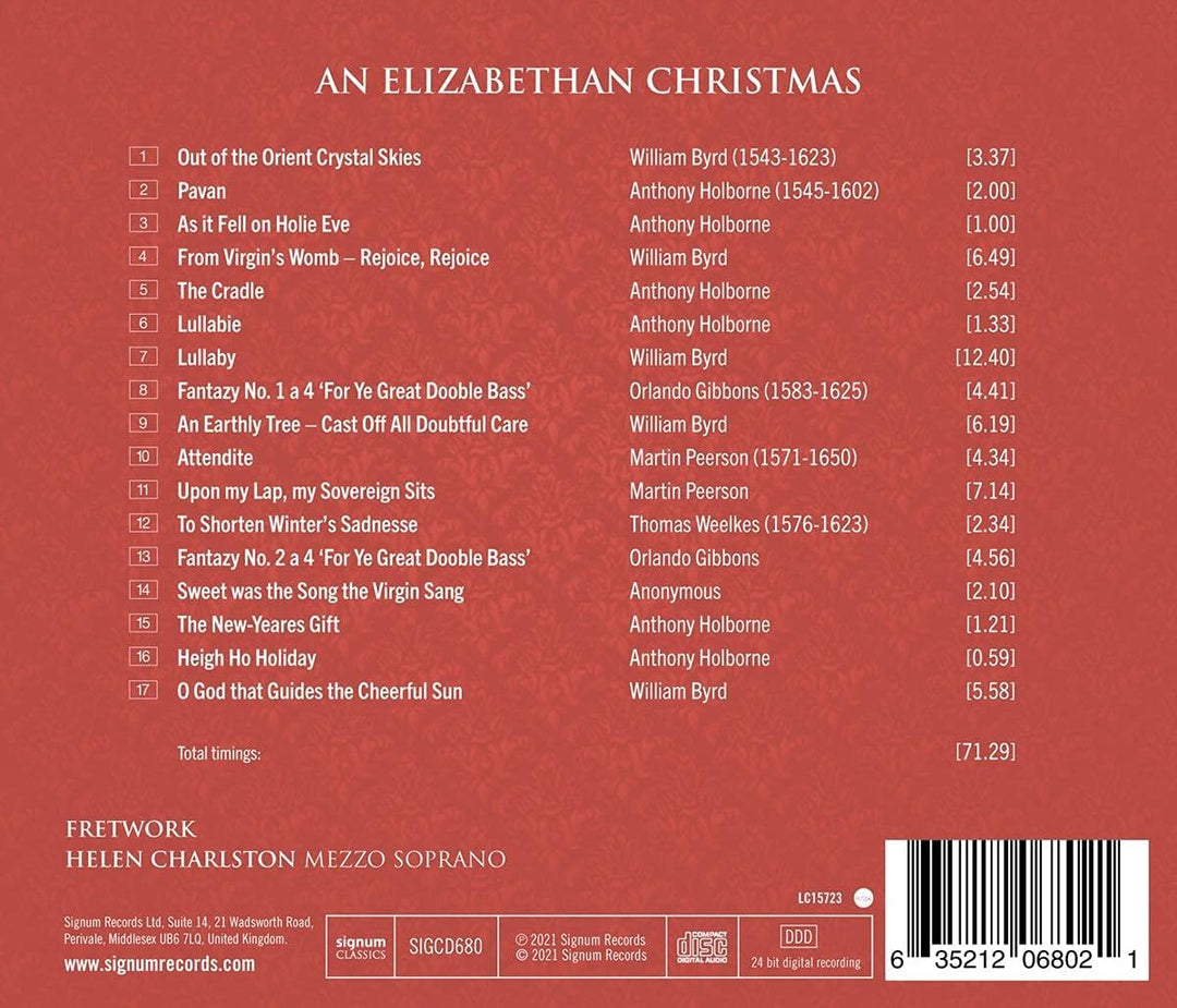 Fretwork – An Elizabethan Christmas [Audio-CD]