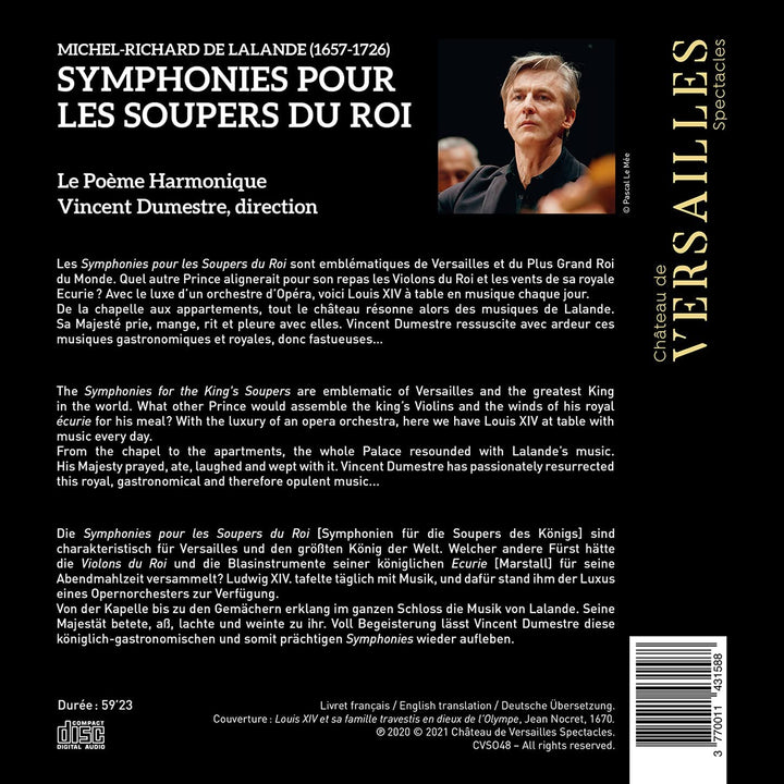 Lalande: Les Soupers du Roy [Audio-CD]