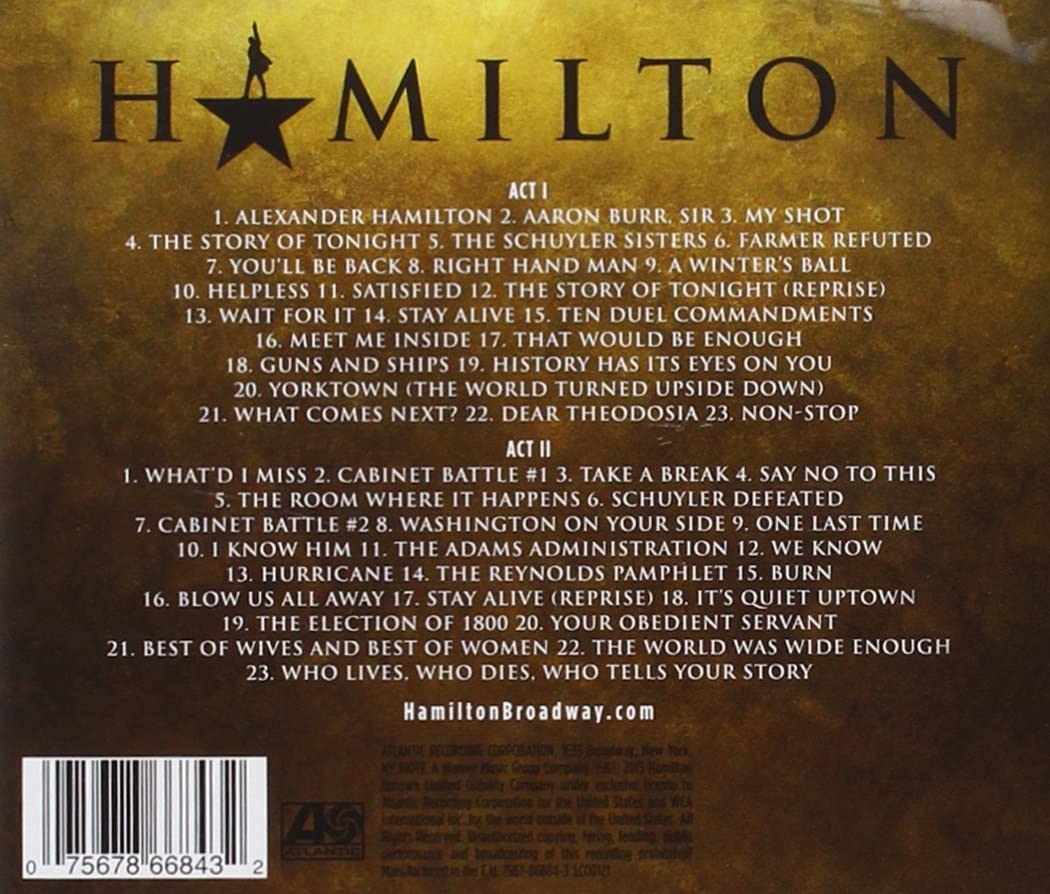 Lin-Manuel Miranda – Hamilton OBCR [Audio CD]