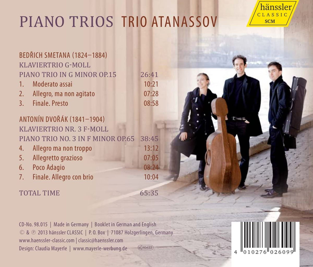 Trio Atanassov - Dvorak: Klaviertrio Nr. 3 [Trio Atanassov] [Hanssler Classic: 98.015] [Audio CD]