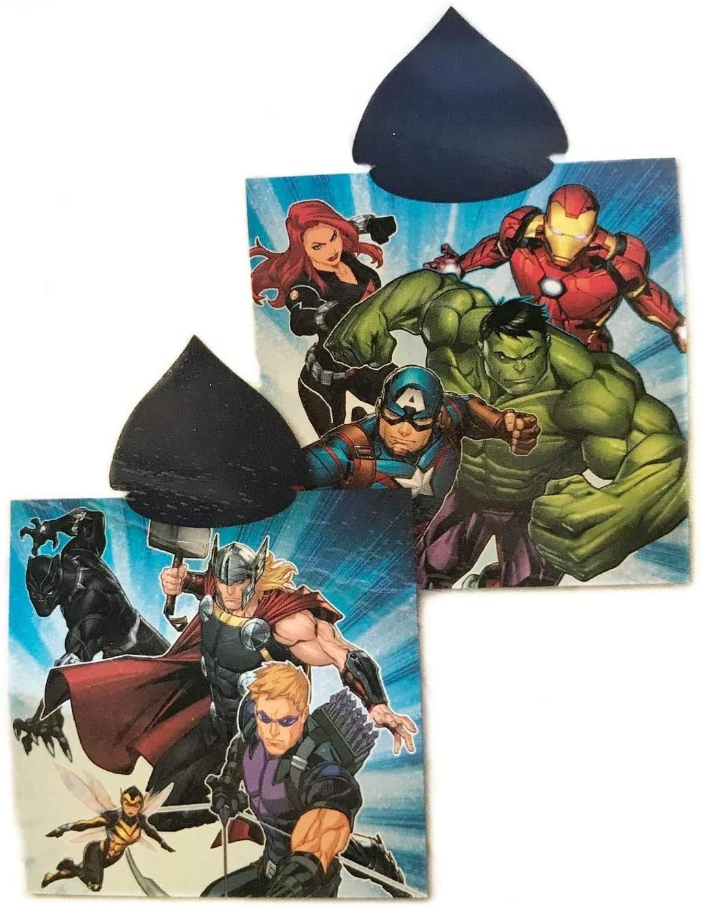 Marvel Poncho Handtuch Strand Pool Bad mit Kapuze Avengers 50 x 100 cm