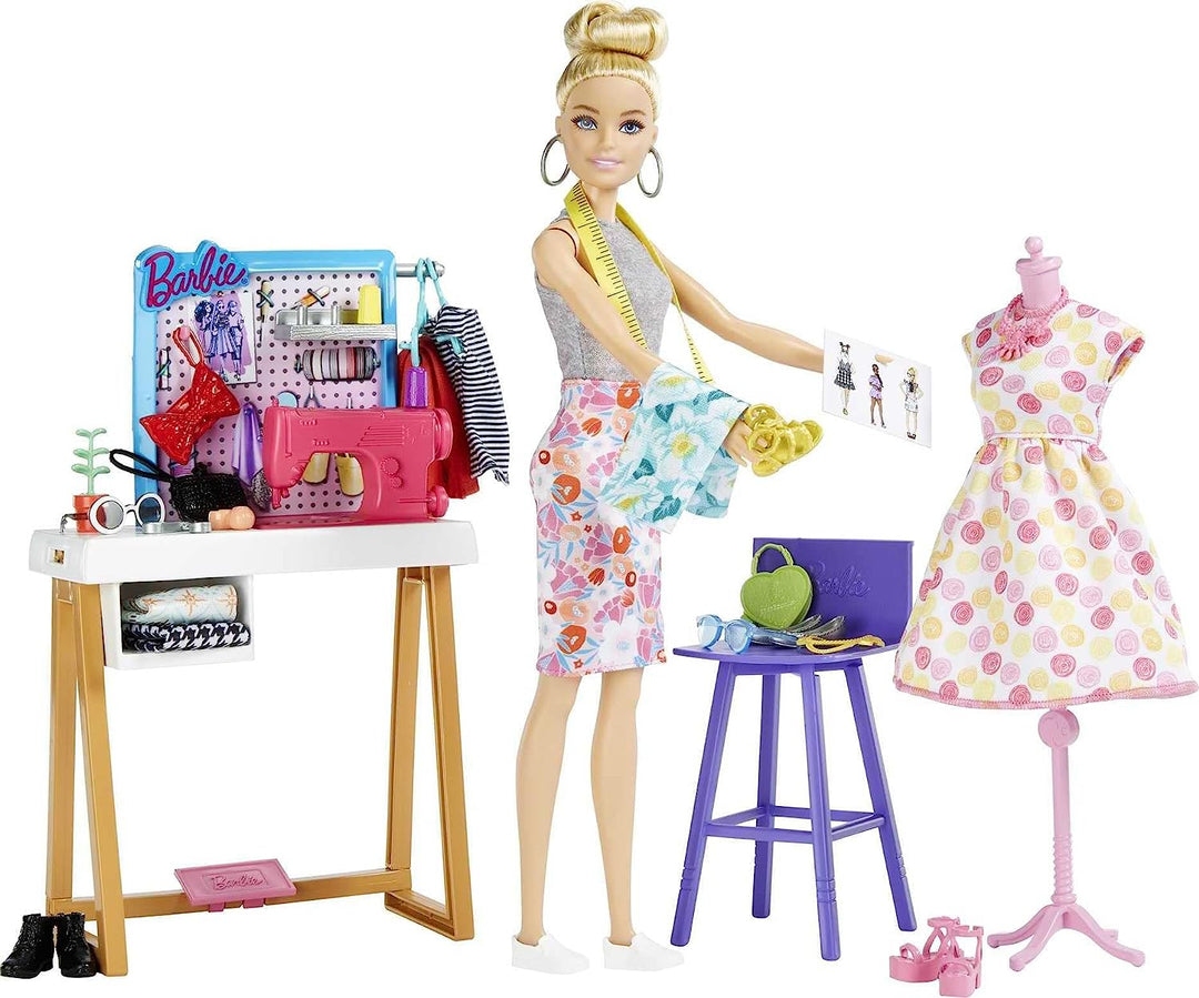 Barbie-Modedesigner-Puppe (12 Zoll/30,40 cm) &amp; Studio, 25+ Design &amp; Fashion Acc