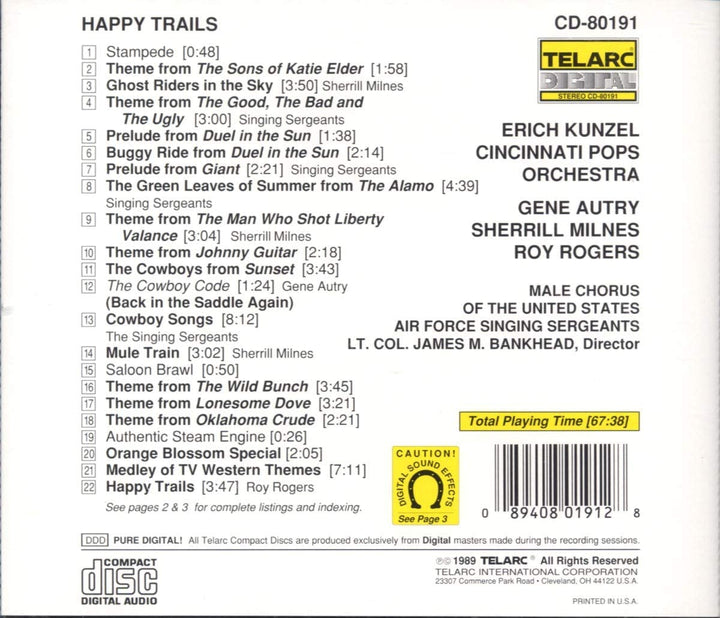 Happy Trails – Cincinnati Pops Orchestra &amp; Erich Kunzel [Audio CD]