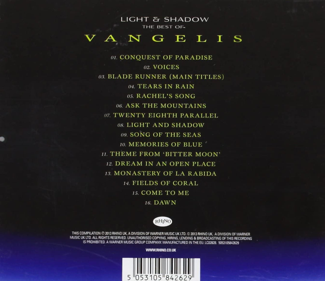 Vangelis – Licht und Schatten: Das Beste von Vangelis [Audio-CD]