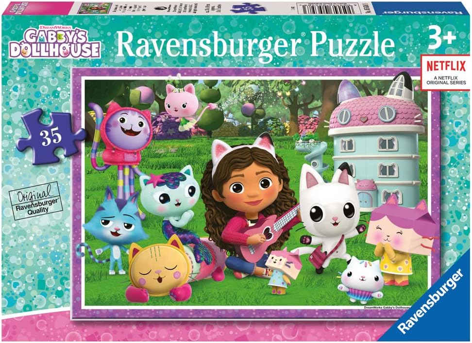 Ravensburger Gabbys Puppenhaus-Puzzle für Kinder ab 3 Jahren – 35 Teile