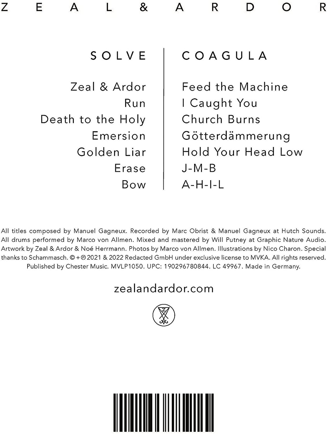 Zeal &amp; Ardour [Audio-CD]