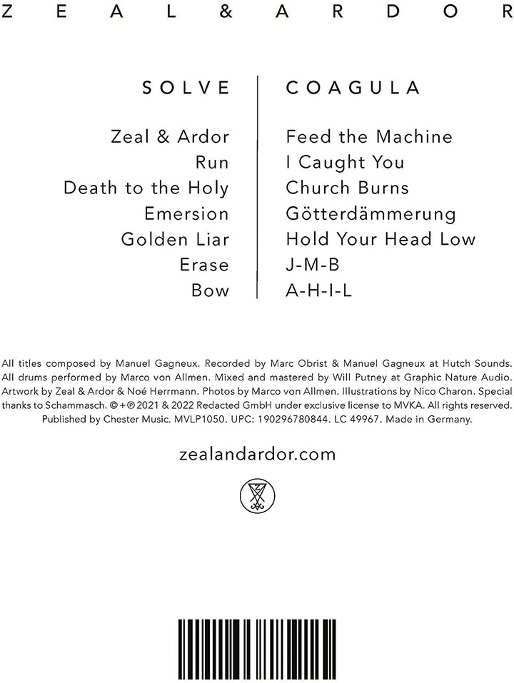 Zeal &amp; Ardour [Audio-CD]